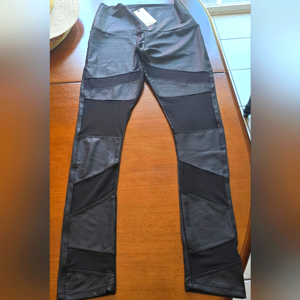 Nwt La Society Leggings With Mesh Details 6028